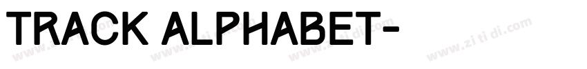 Track alphabet字体转换